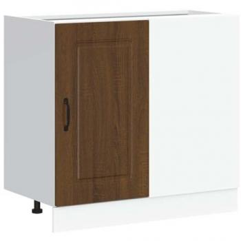 VidaXL Kalmar Kitchen Base Cabinet Brown Oak