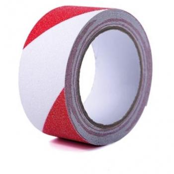 Veiligheidsband rood/ wit 5 cm × 5 m – Anti-slip