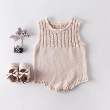 Girls Autumn Knitted Jumpsuit for Babies