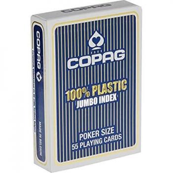 Pokerkarten Copag, Blau, Jumbo Index