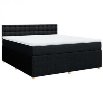 Boxspringbett mit Matratze 180x200 cm, schwarz, vidaXL