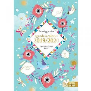 Agenda à colorier avec des stickers dorés ! Poche