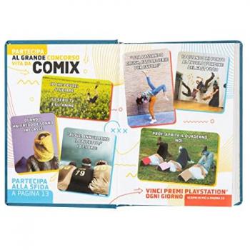 Agenda Mini 16 Mesi Blu Metallico Comix