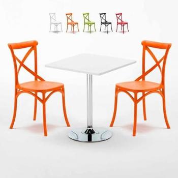 Pack Table Carrée 70x70 cm et 2 Chaises – AHD Décor Intérieur