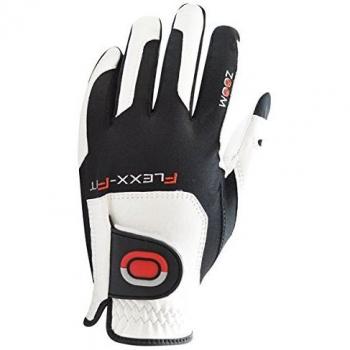 Zoom Elite Golf Glove for Men – One Size, White/Black/Red