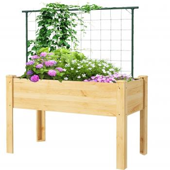 Plantador de huerto enredaderas Outsunny