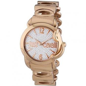 Just Cavalli Collection EDEN – Montre Femme – Cadran Blanc – Bracelet Rose PVD