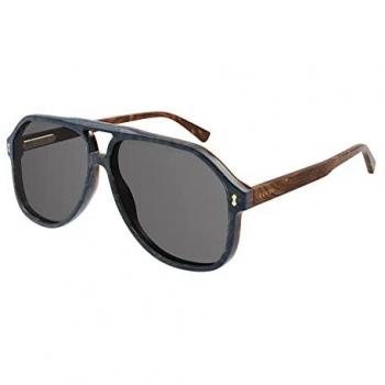 Gucci GG1042S 003 Men’s Shades – Blue, 60mm Italian Design