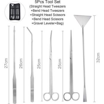 Aquarium Aquascaping Tweezers and Scissors Set