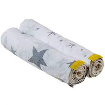 Bambus‑Baumwolle Pucktuch Set – Mulltücher für Nippel & Windeln