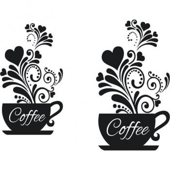Papel de Pared con Motivo de Taza de Café