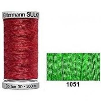 Gutermann No 30 Sulky Cotton Embroidery Thread 1051 Spruce Shade