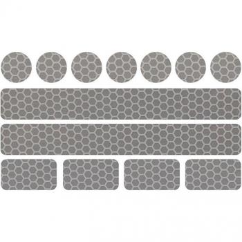 10-Pack Reflective Stickers for Road Safety Gear