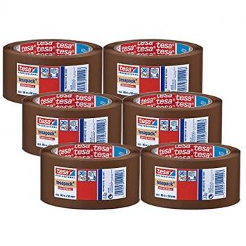 Cinta de Embalaje Industrial Marrón Habana – Pack 6 Rollos 66x50mm