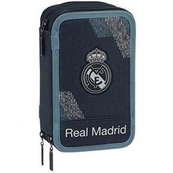 Safta Real Madrid 2 Trousses, 21 cm, Azul