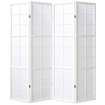Paravent japonais en bois blanc