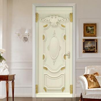 Golden 3D Wall Decals for Doors