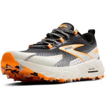 Scarpe da corsa Brooks Cascadia 18 Uomo Nero Bianco Arancione
