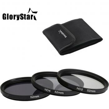 GloryStar 3 in 1 ND Filter Set for DSLR Cameras 49mm 52mm 55mm 58mm 62mm 67mm 72mm 77mm