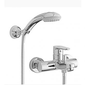 Miscelatore vasca con set doccia snodato