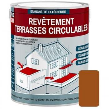 Peinture PROCOM 2.5L pour terrasse et balcon Terre Cuite