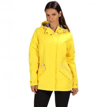 Regatta Damen Basilia Kapuzenjacke – Outdoor-Wasserdicht, Atmungsaktiv – Gelb Sulphur, Größe 8