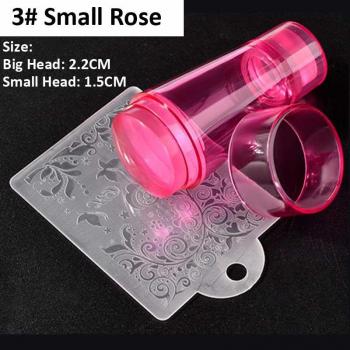 Clear Jelly Nail Art Stamper and Scraper Set