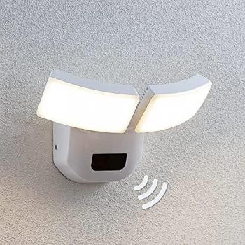 Led Lampe Detecteur De Mouvement 'Nikias', Moderne et Design, en Aluminium