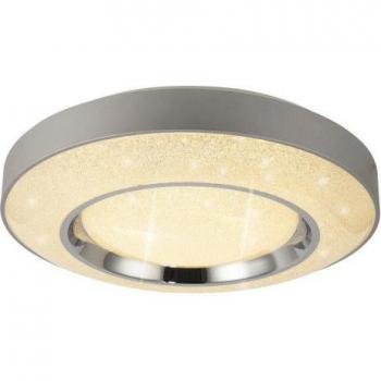 Inspired Lighting Santorini LED Ceiling Light 36W with Remote Control, Color Temperature 3000K-6000K, Luminous Flux 2400lm, Finish: Polished Chrome/Silver