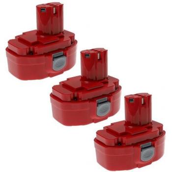 3x Batteries Compatibles Makita 4334D/4334DWA/4334DWAE/4334D