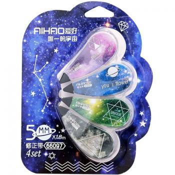 4 Pcs/set Starry Sky Correction Tape for School