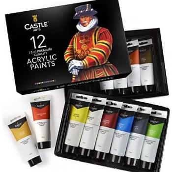Castle Art Supplies 12 BIG Acrylfarben Set