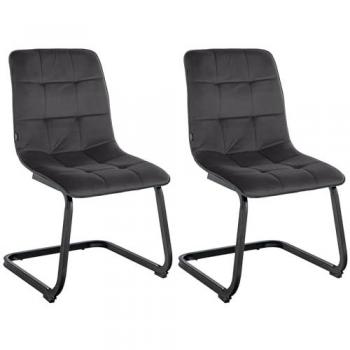 Sillas de comedor Vermont en terciopelo (set de 2)