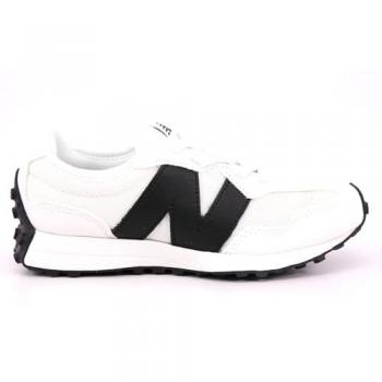 Baskets New Balance 327 Bungee Lace, blanc, cuir, 30 cm