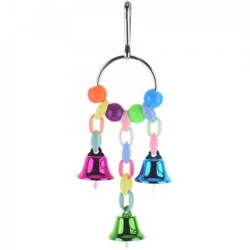 Jouets colorés pour perroquets avec perles et formes variées
