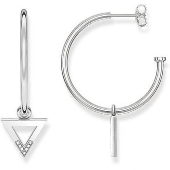THOMAS SABO Damen-Ohrstecker 925 Silber, 0.05 ct Diamant