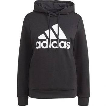 Sudadera adidas essentials logo fleece mujer negra/blanca GL0653