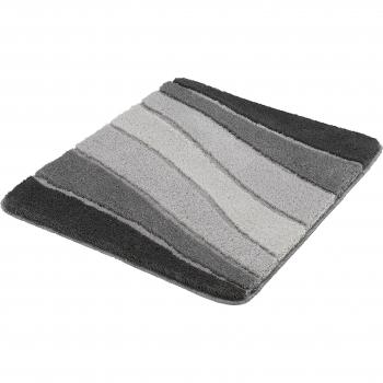 Meusch Badteppich Ocean, Wellen Design, grau, 55 x 65 cm