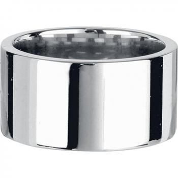 Silberner etNox Metallring aus Edelstahl