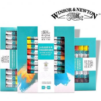 Peintures acryliques Winsor & Newton 12 couleurs 10 ML