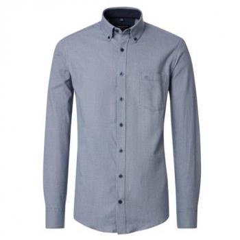 Casamoda Herren Blusenshirt Casual Fit Blau M