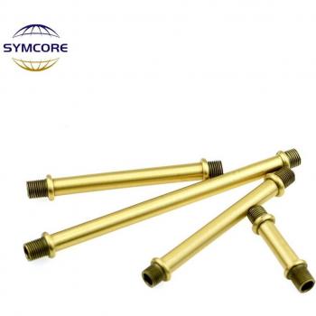 2pcs M10 Male Thread Brass Extension Tube Hollow Dia10mm