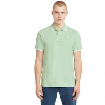 G-Star Dunda Poloshirt mit Streifen – Braun Slim Fit, Größe XL