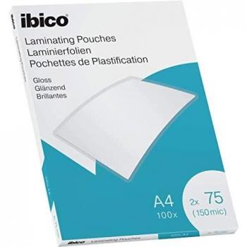 Ibico Gloss A4 150 Micras, Plastificación de Papel, Fotos y Tarjetas
