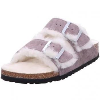 Sandales Birkenstock Arizona en cuir suédé avec fourrure