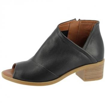 Sandalette schwarz, Größe 39, Damen, Peeptoe