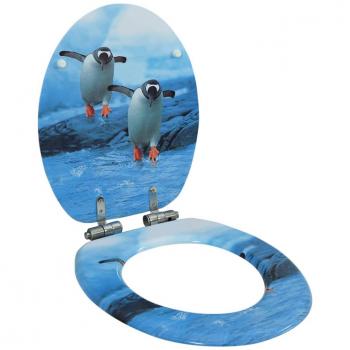 Toilettensitz mit Soft-Close-Funktion Pinguin-Design