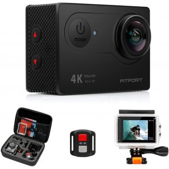 SportAction 4K Kamera – 12MP Ultra HD, 170° Weitwinkel, wasserdicht, 2.4G WiFi Remote