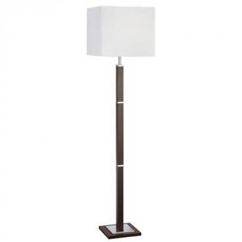 Lámpara de pie Waverley, diseño moderno, acero marrón, 1 luz E27