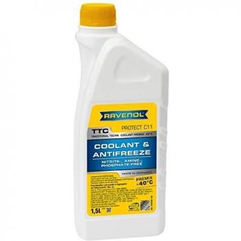 RAVENOL TTC Premix –40°C Protect C11 Giallo 1410105-150-01-999 (VW, AUDI, MERCEDES‑BENZ, GOLF III)